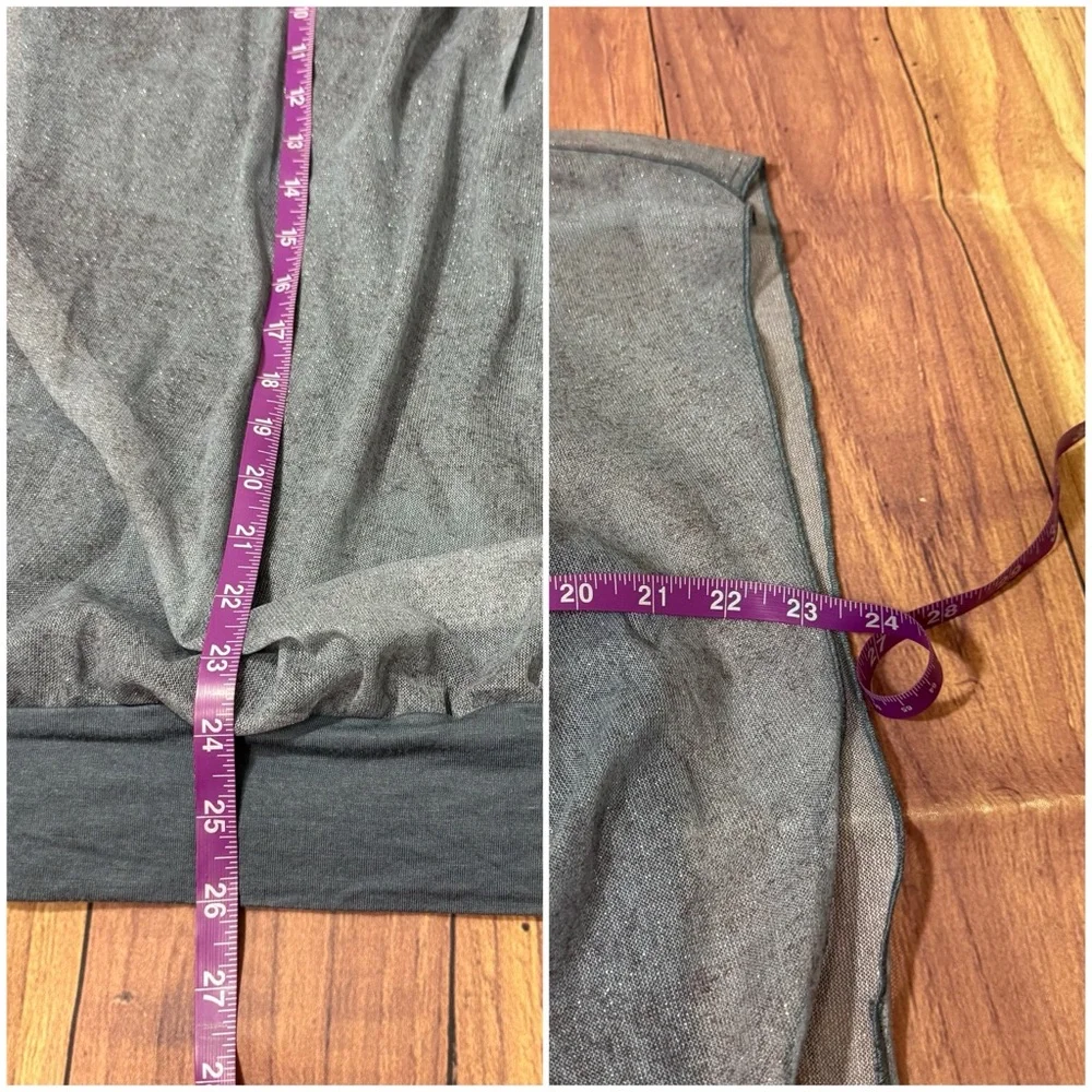 Women’s Size 2XL Chic Sheer Overlay Blue Blouse - Picture 15 of 15